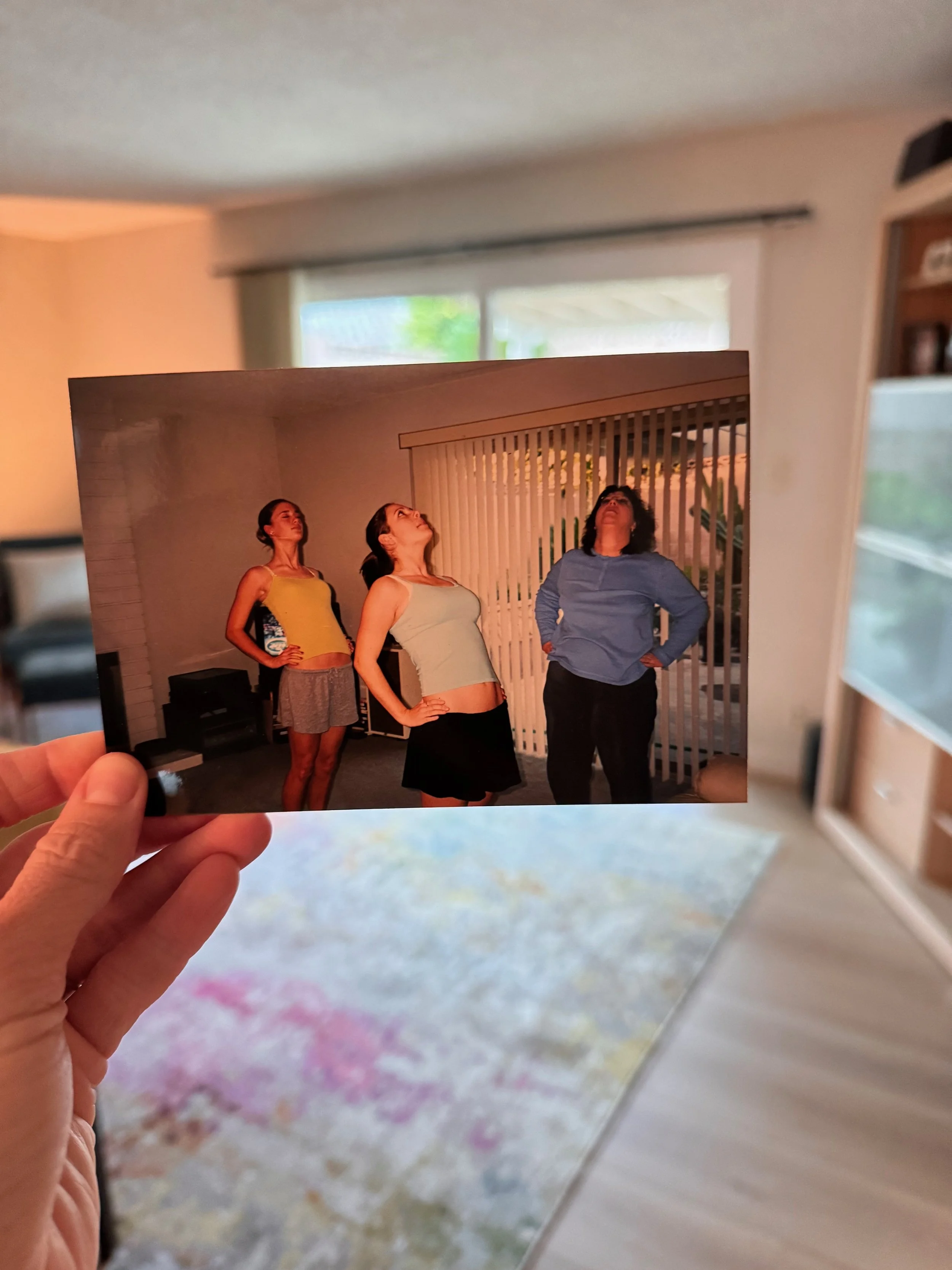 Sometime in 2003 - my practice first started in our family room with my sister, our aunt, and a VHS tape