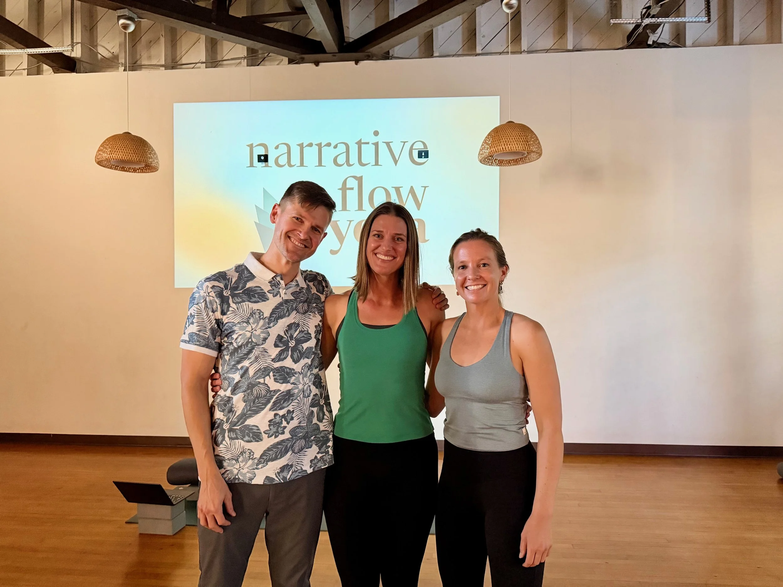 February 2026 - co-hosting Narrative Flow Yoga mini-retreat with Danny Livingston, AMFT and Kelsey Wilson, APCC