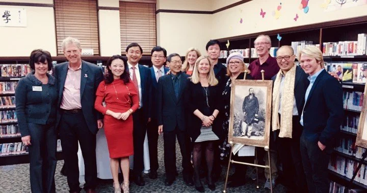 China Silicon Valley joined the City of Burlingame for the Unveiling of a Bust of Anson Burlingame