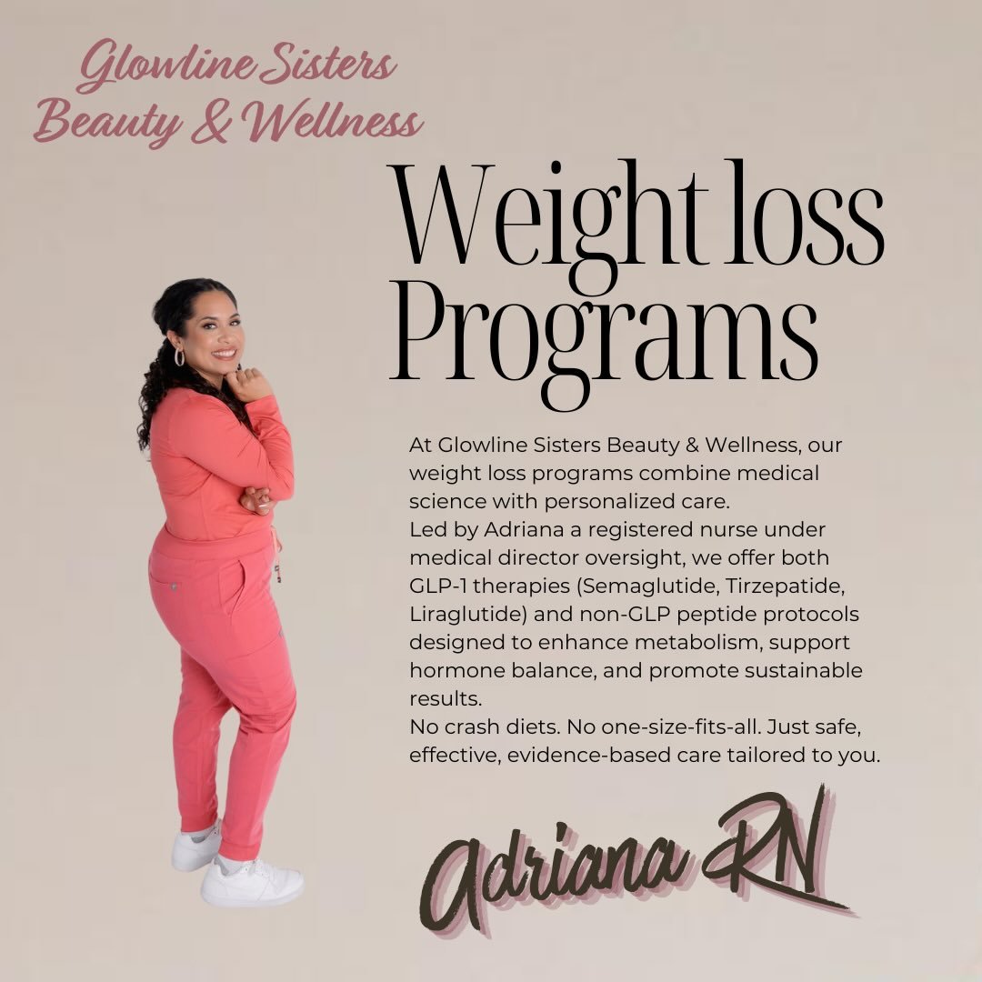 Kickstart your wellness journey with Glowline Sisters Beauty &amp; Wellness!

✨ Semaglutide only $199 for your first 2 months
✨ Tirzepatide only $299 for your first 2 months
✨ PLUS: Free B12 shot for your entire first month!

✔️ Personalized care by 