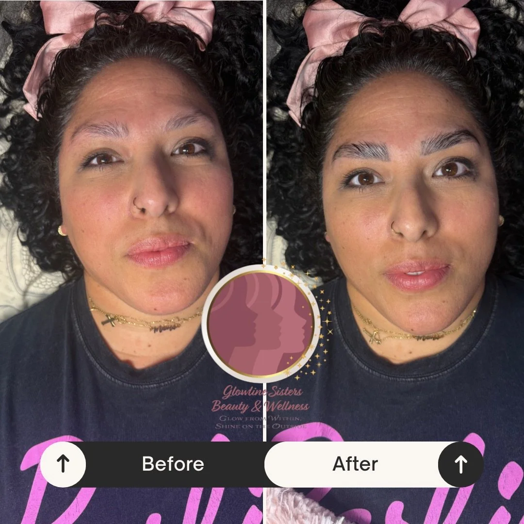 ✨ BROW LAMINATION + TINT ✨

This service is perfect if you want:
✔ Fuller-looking brows
✔ Lifted + brushed-up shape
✔ More symmetry
✔ A polished look without filling them in every day

Brow lamination smooths and sets the brow hairs in place, while t