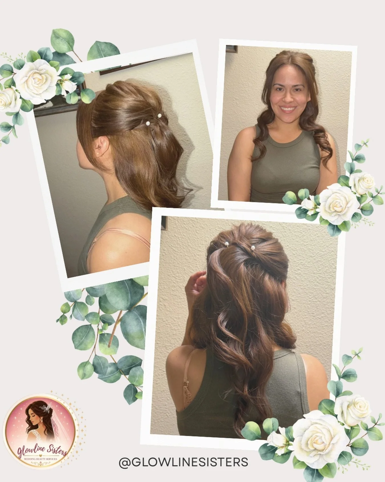 ✨ Wedding Hair That Lasts Through Every Moment ✨

From your walk down the aisle to your last dance, your hair should look just as beautiful as the moment it was styled. At Glowline Sisters Wedding Beauty Services, we specialize in soft, romantic brid
