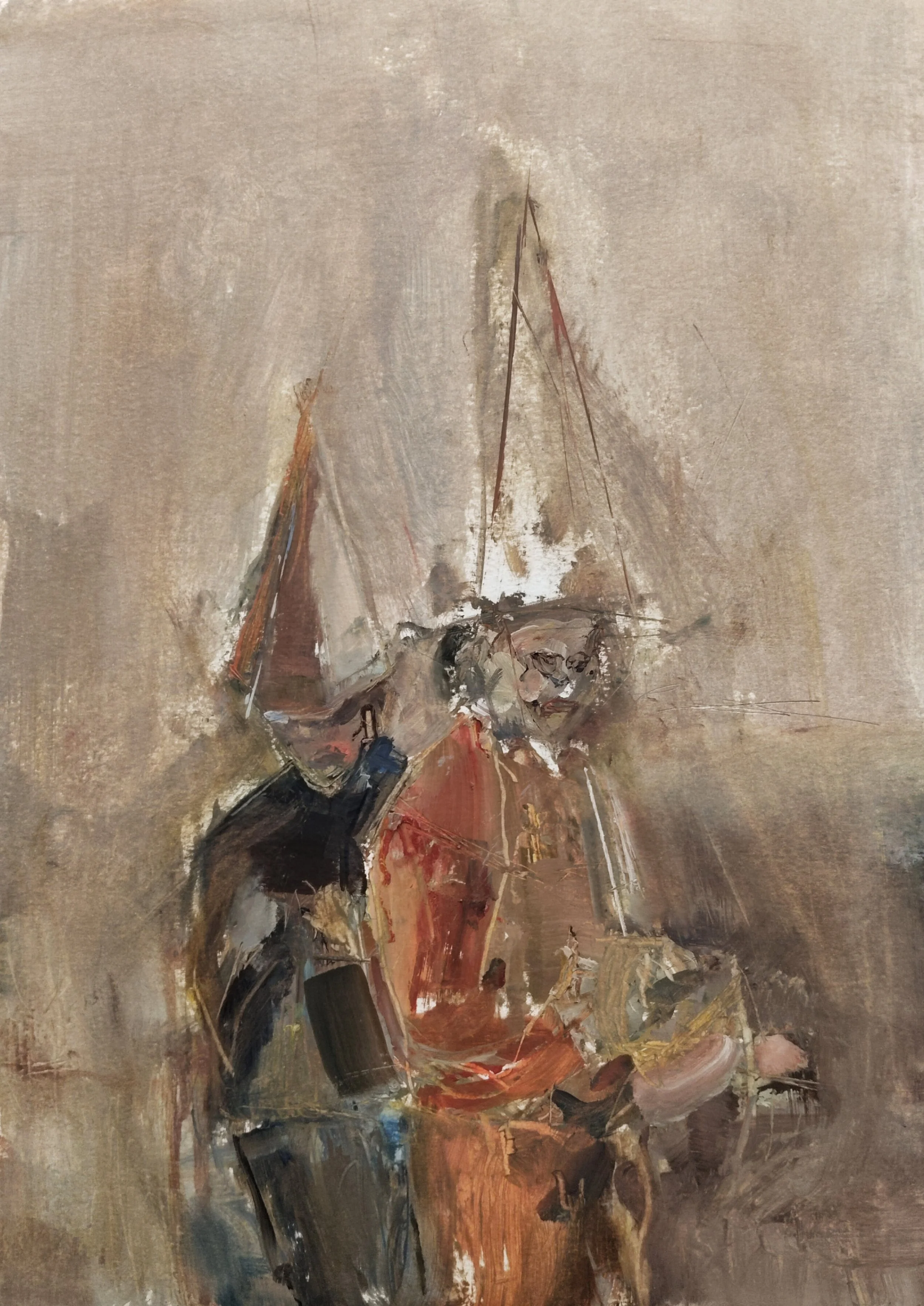 Carnival. Oils on paper, 42x30cm