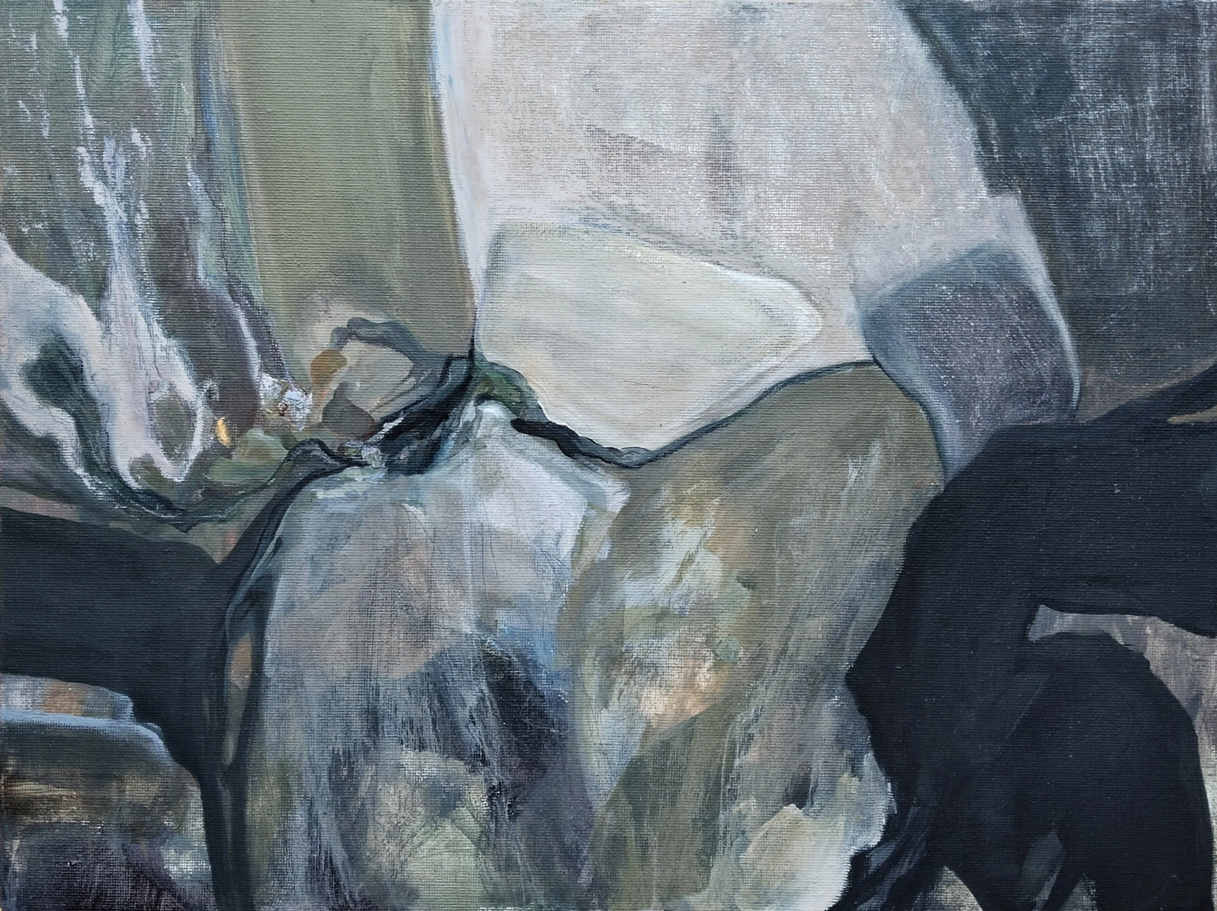 Untitled. Acrylics on canvas mounted on wooden panel, 40x30cm