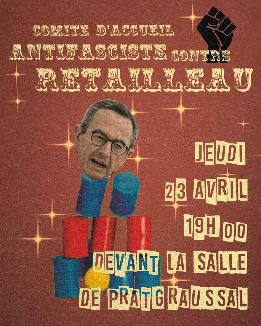 Manifestation contre la venue de Bruno Retailleau à Albi le 23 avril 2026