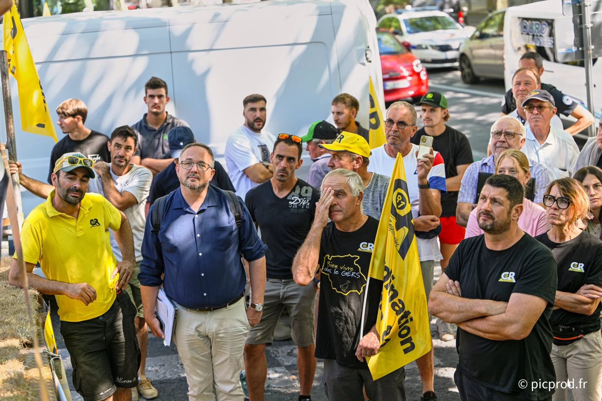 La Coordination rurale se mobilise pour dénoncer les mesures de restriction sur l'irrigation, Albi, juillet 2026