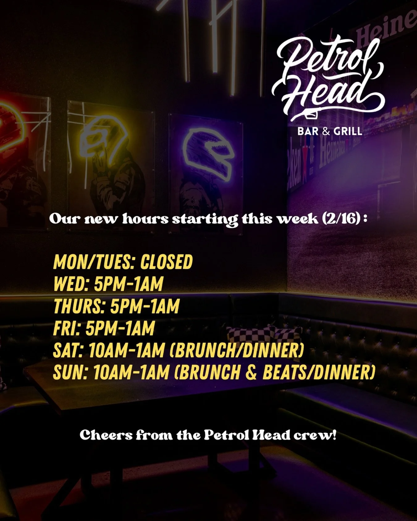 Brunch has entered the chat 🍳

We&rsquo;re switching it up &mdash; new hours start this week &amp; brunch weekends officially in the rotation 🧇🥂

Sundays hit different with Brunch &amp; Beats featuring a live DJ 🎧🔥

NEW HOURS:
Wed&ndash;Fri | 5p