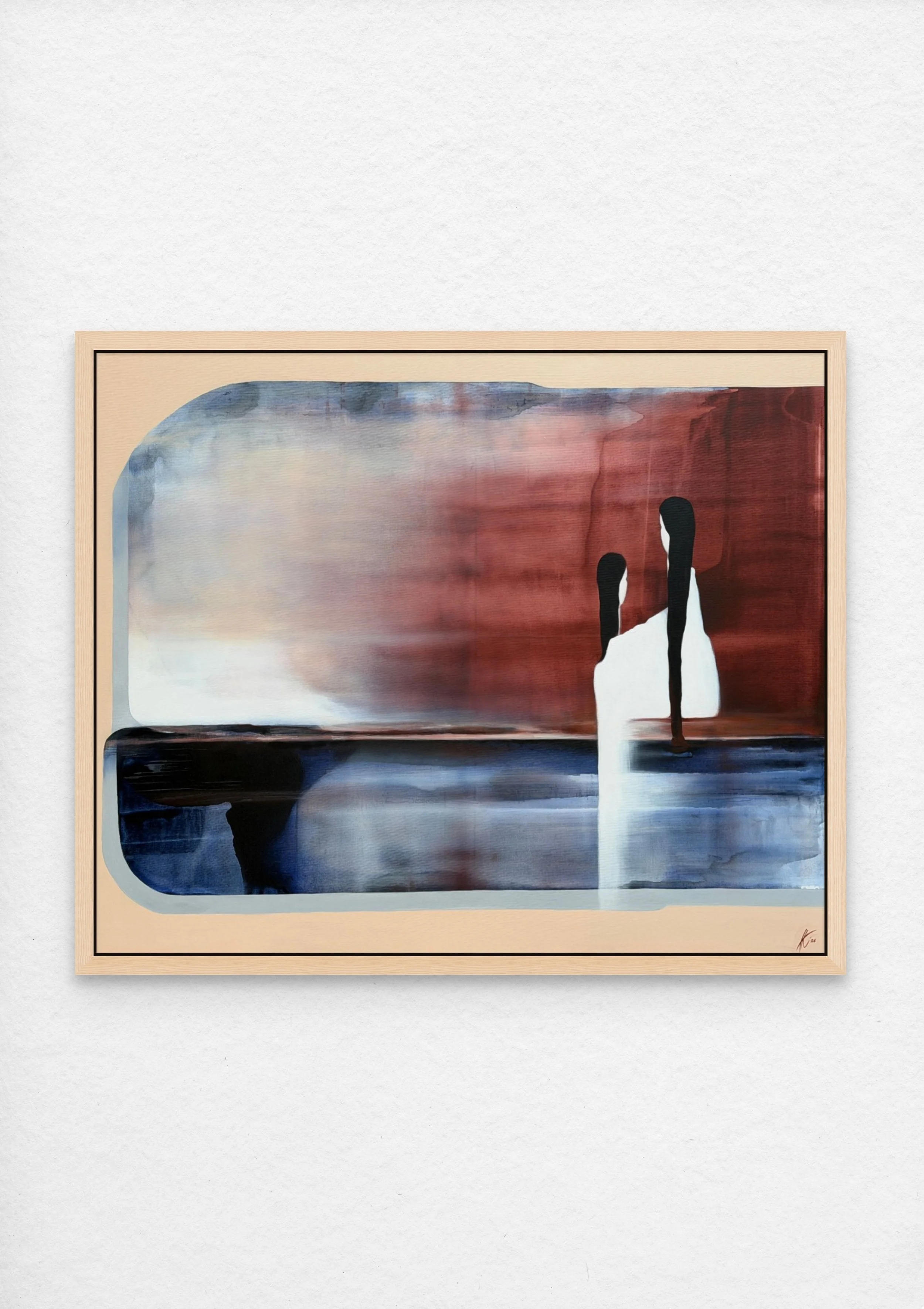 "The Self I Carry" 2026. Price 1700 Є.

A reflection on the silent dialogue between who we were and who we are becoming.
am interested in how growth transforms our relationship with ourselves. Over time, we learn to look back with tenderness and reco