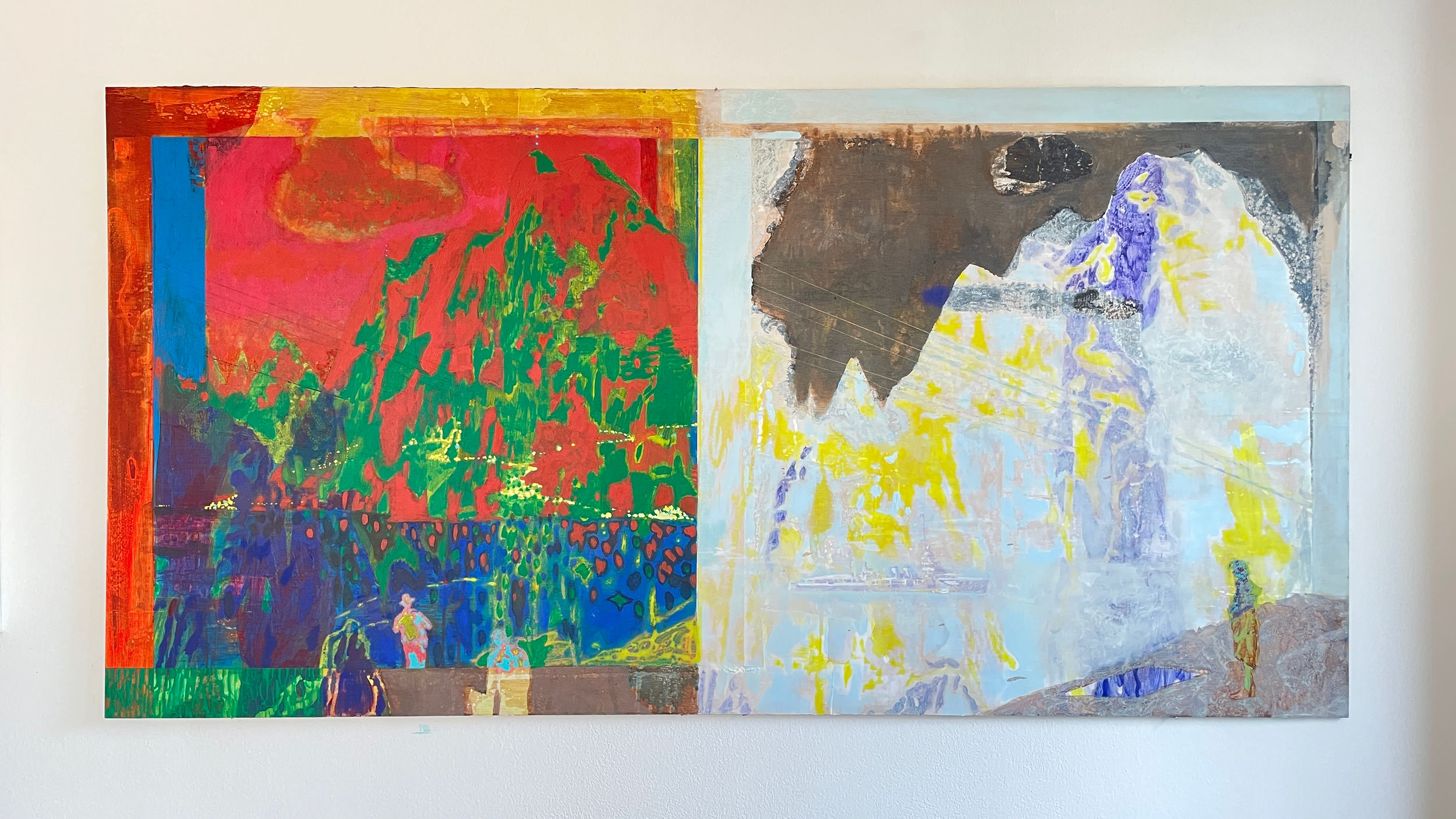 Stereo I - Winterspring   |   2026   |   Acrylic on panel   |   1000 mm x 500 mm