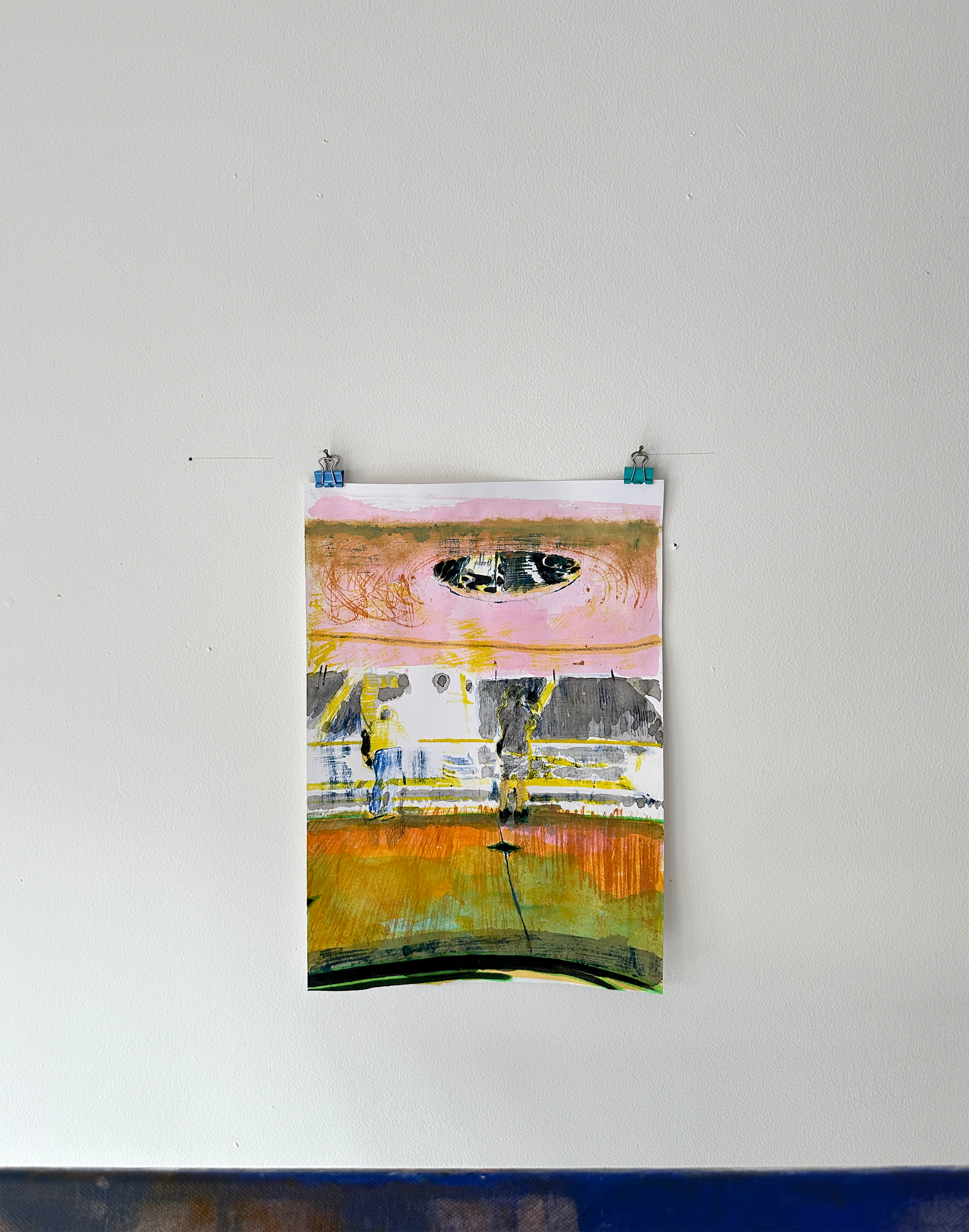 Mó dū thought   |   2026   |   Mixed media on paper   |  28.5 cm x 19.5 cm