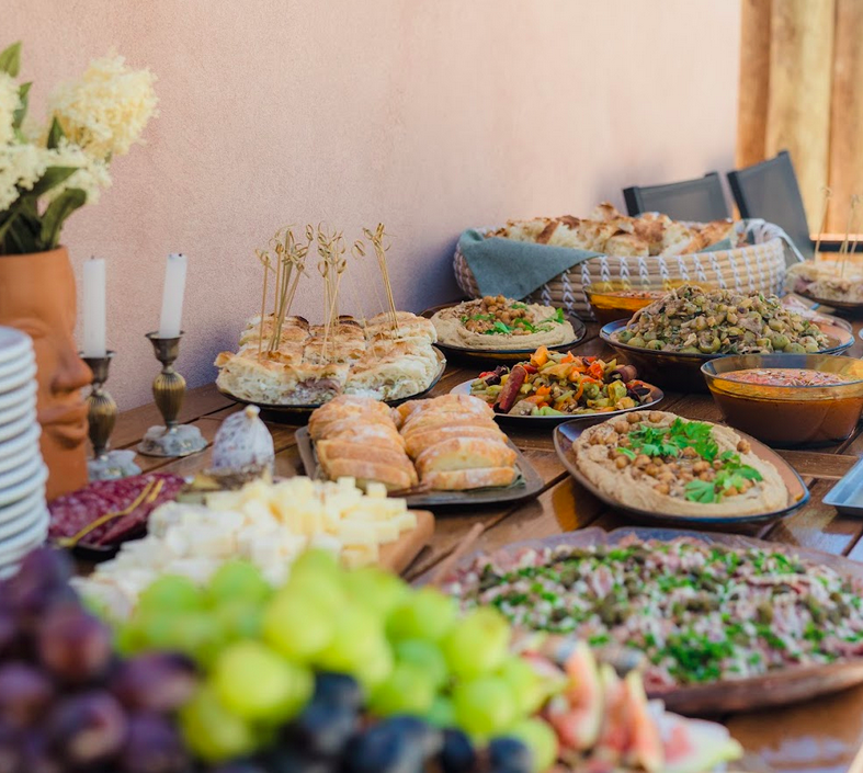 Food and drink at cozy casa brasil