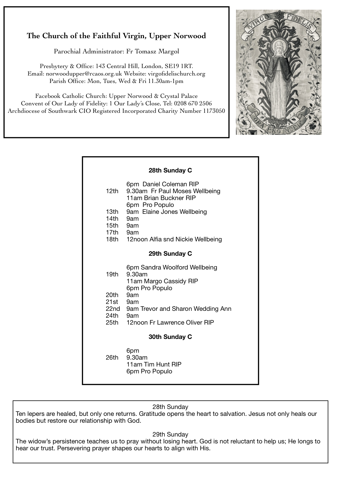 Newsletter 12.10.2025 