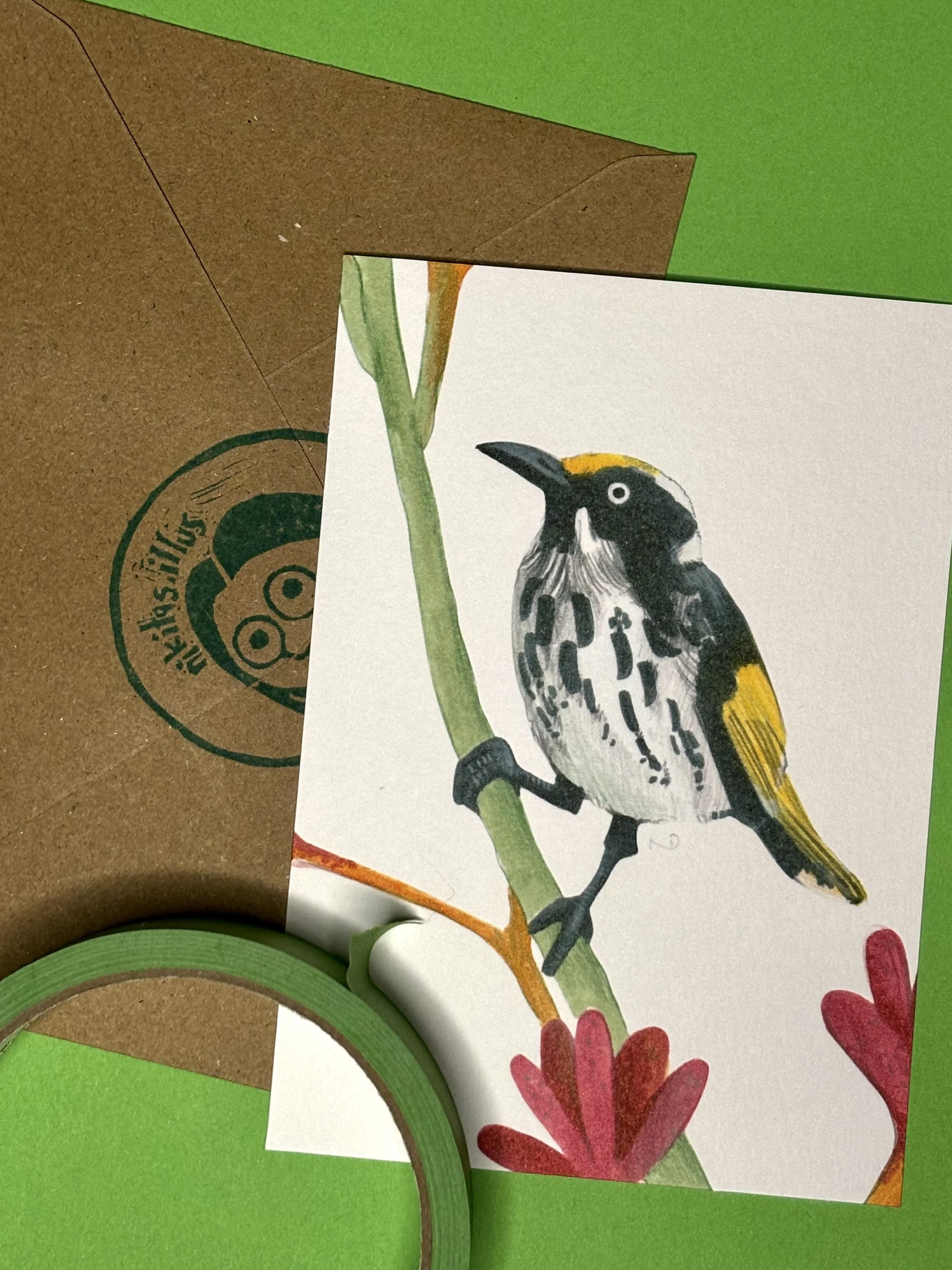 Print "New Holland Honey Eater"