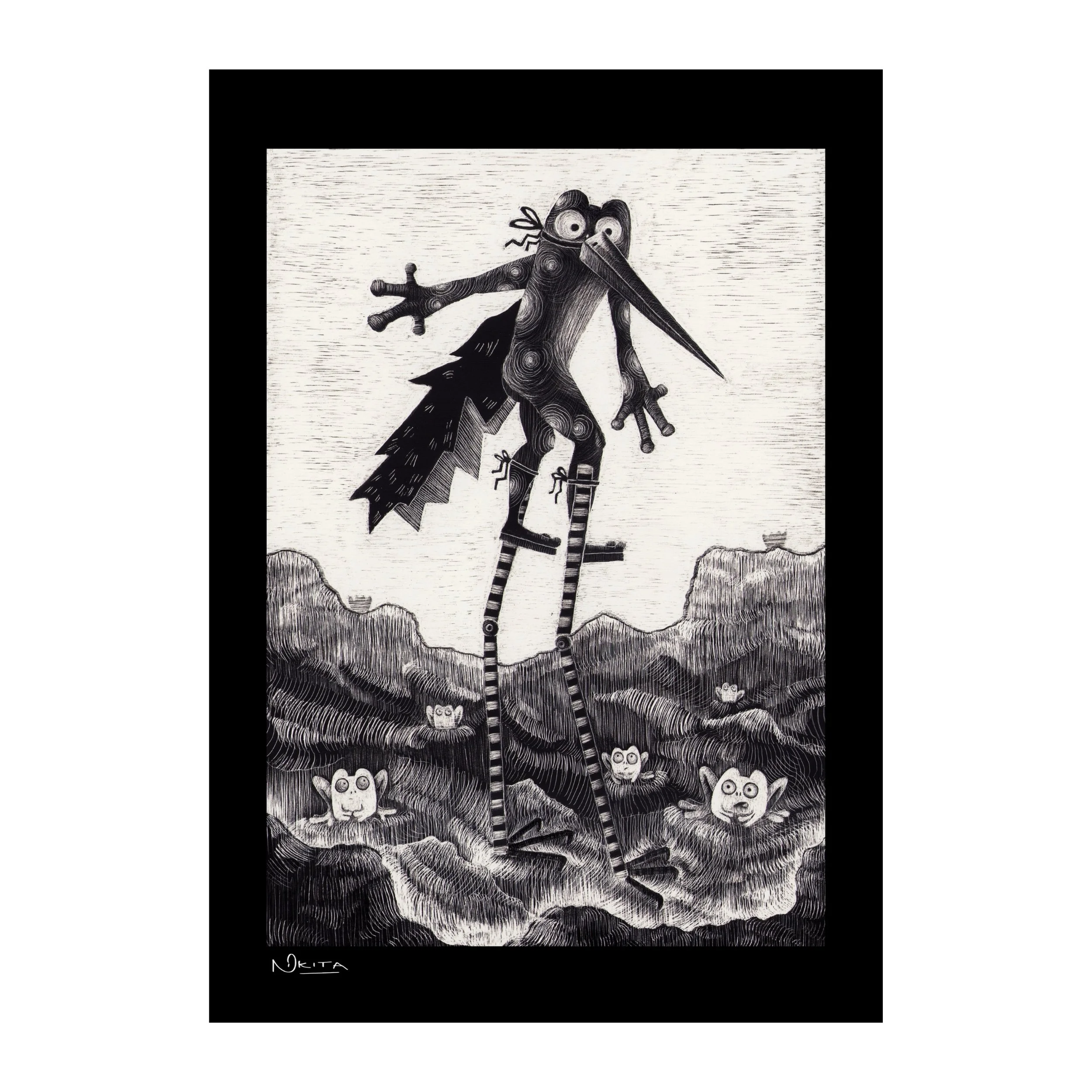 Fine Art Print "Er übt noch"