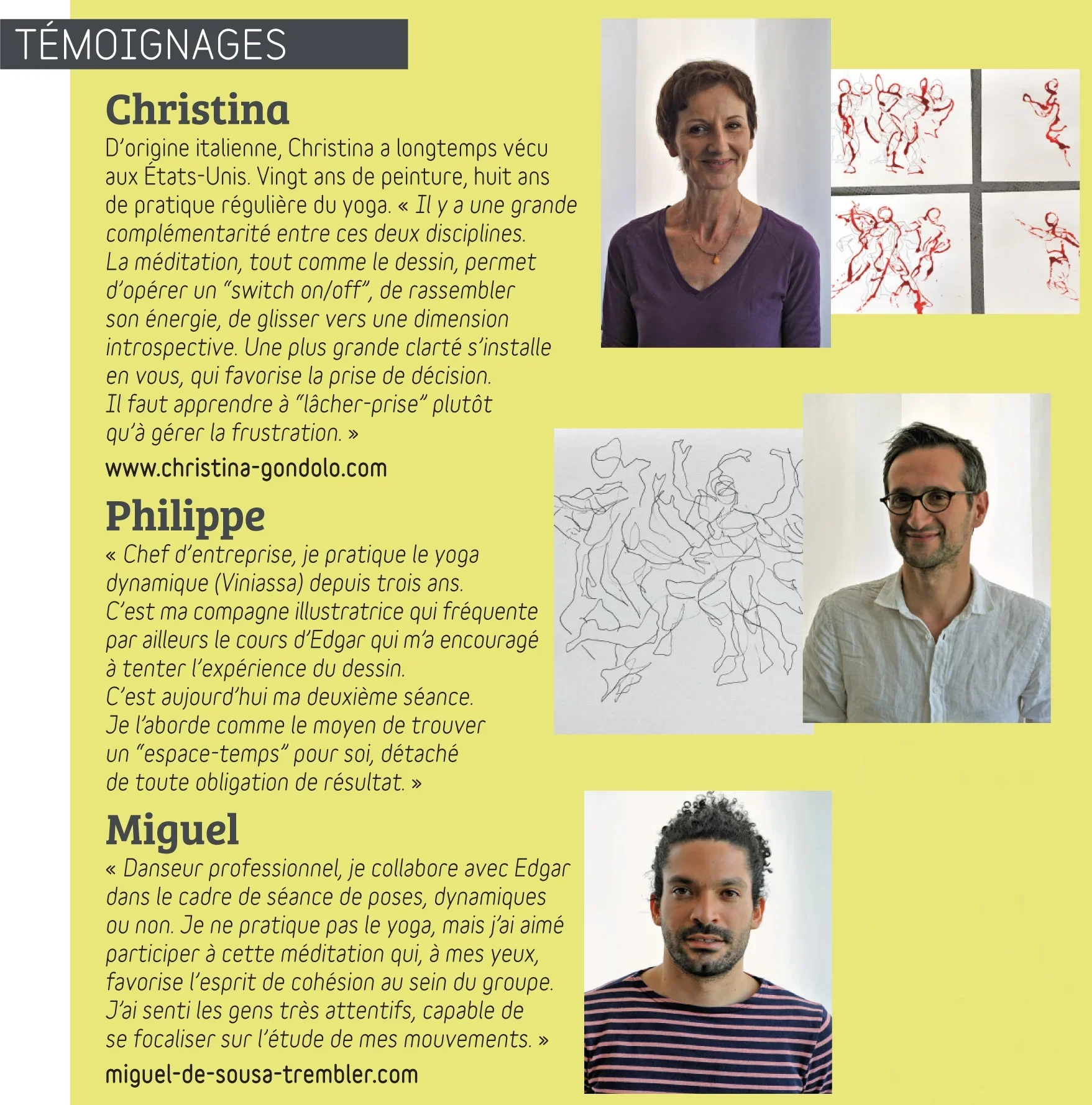 Témoignage d’une élève sur la découverte des techniques des maîtres anciens avec Edgar Saillen.