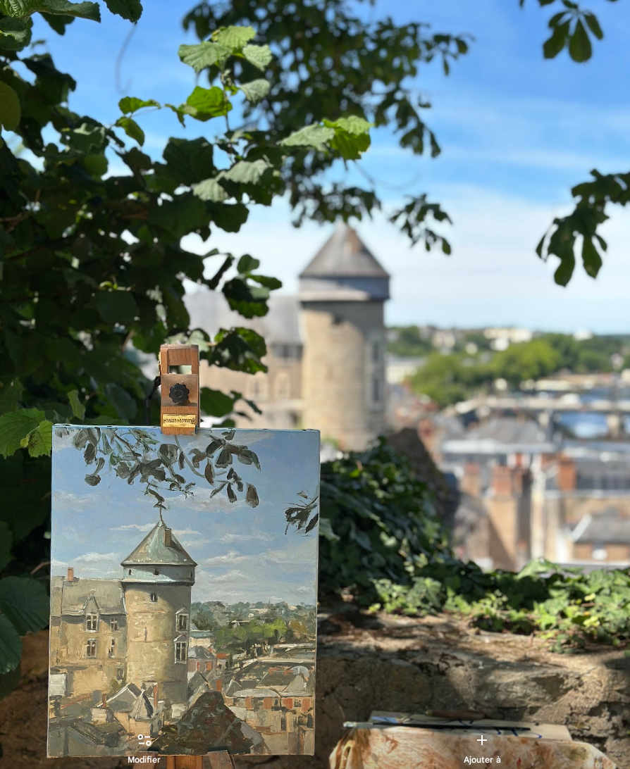 Stage de peinture à Laval, atelier Edgar Saillen, initiation aux techniques des maîtres anciens.