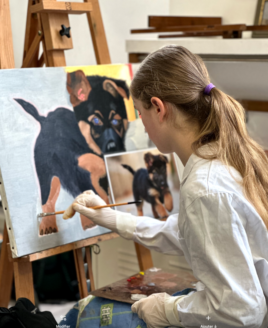 Stages de dessin et peinture à Laval pendant les vacances scolaires, perfectionnement technique.