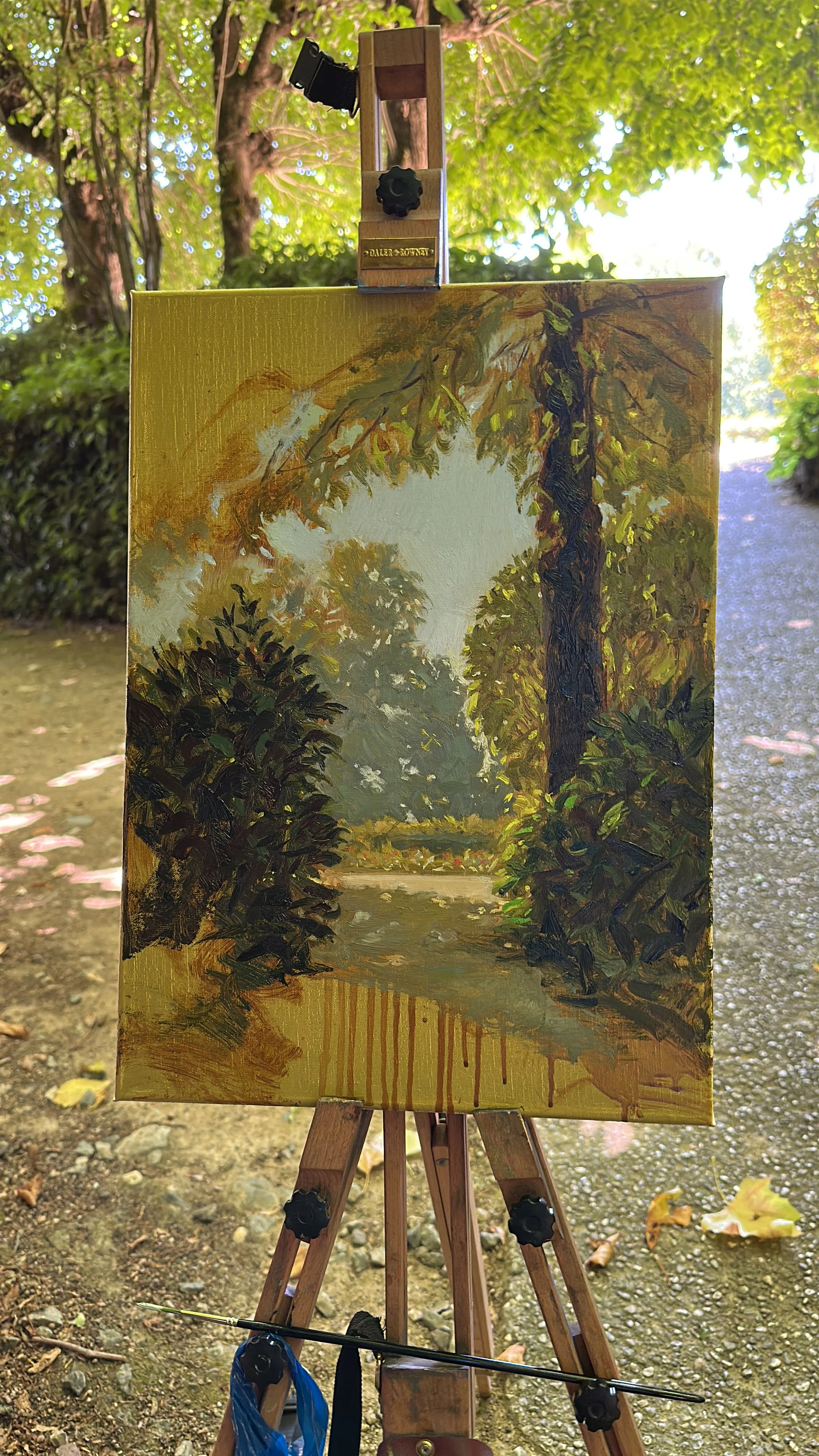 Stage peinture paysage avec techniques classiques et glacis, Paris-Montreuil.