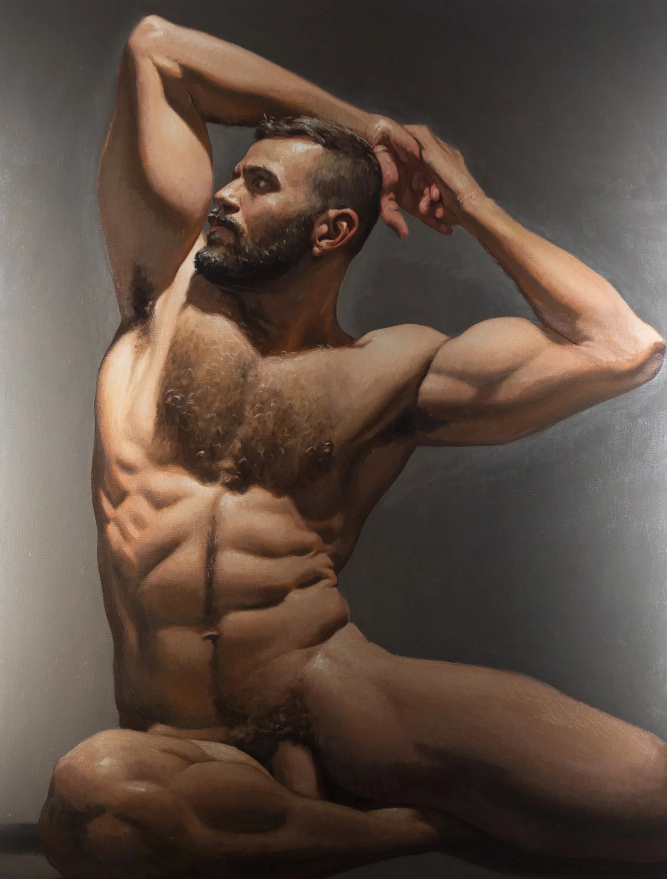 Peinture classique avec glacis et huiles naturelles, technique ancestrale perfectionnée par Edgar Saillen dans son portefolio.