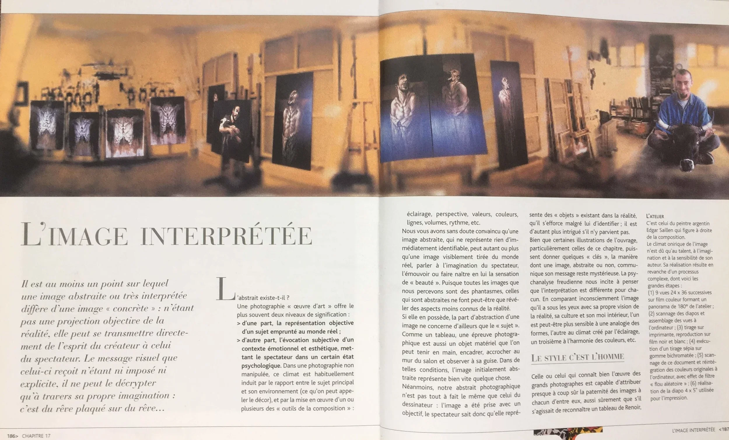 Article de presse à Montreuil sur l'artiste portraitiste Edgar Saillen et ses portraits suer commande ainsi que ses cours personnalisés de Peinture à l'huile niveau débutant et avancé