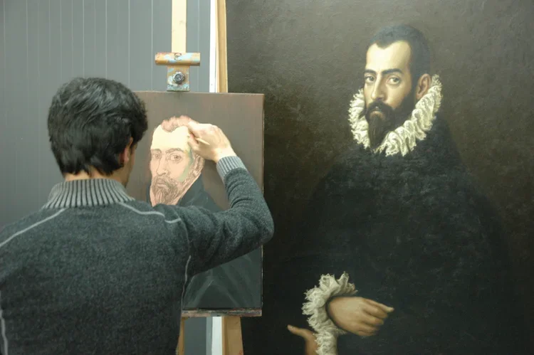 Exemples de peintures d’élèves réalisés en stage de peinture à l’huile avec Edgar Saillen à Paris-Montreuil.