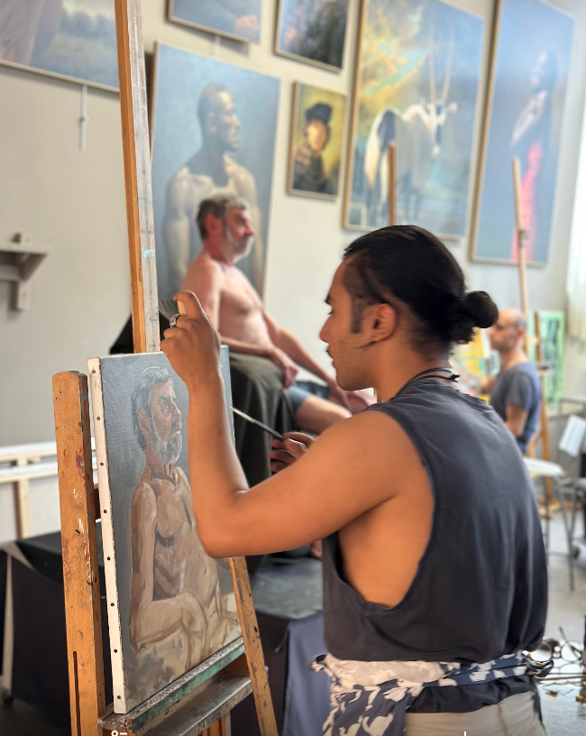 Travail de la lumière et des ombres en portrait, stage Montreuil.