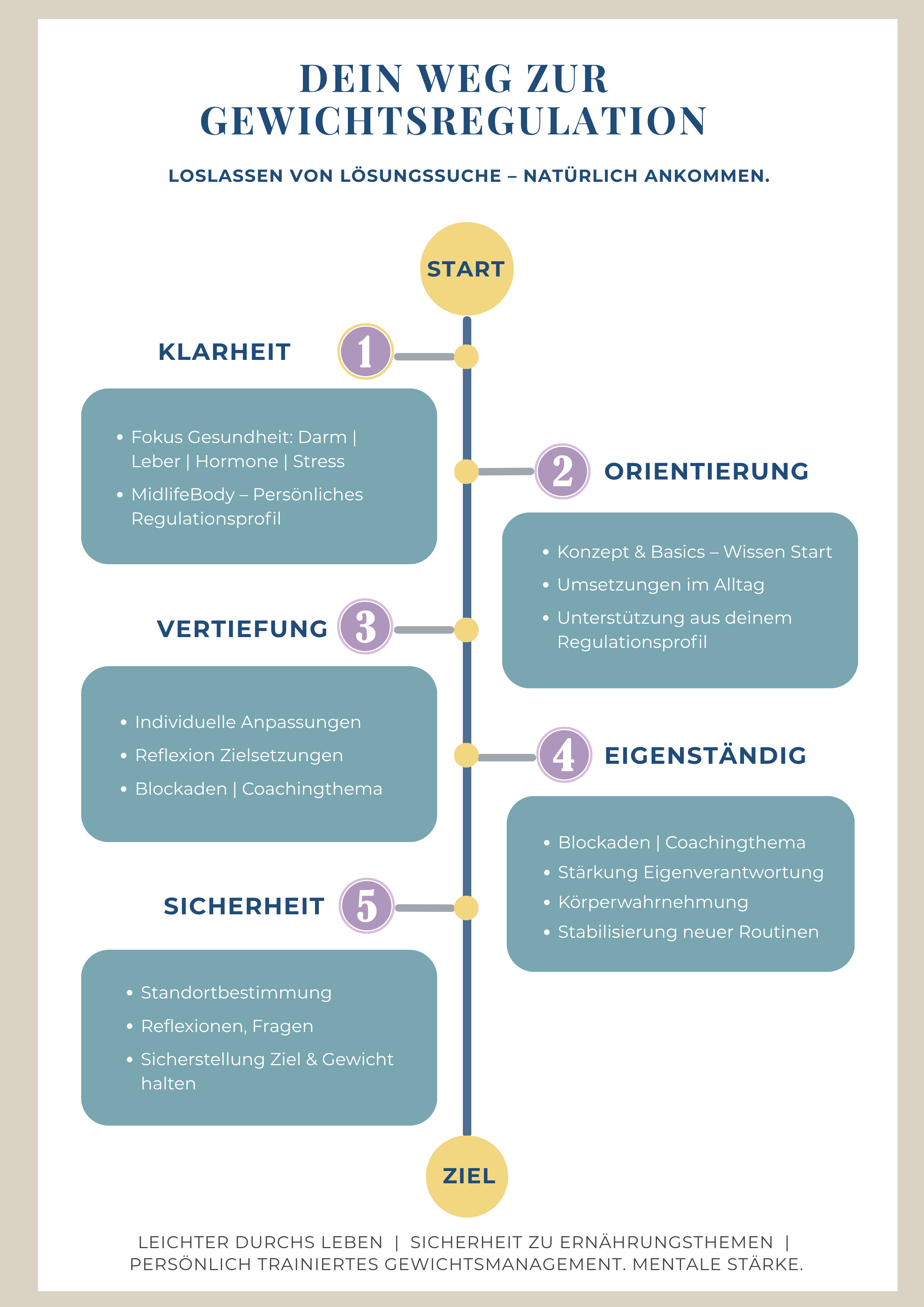 5 Phasen Gewichtsregulation