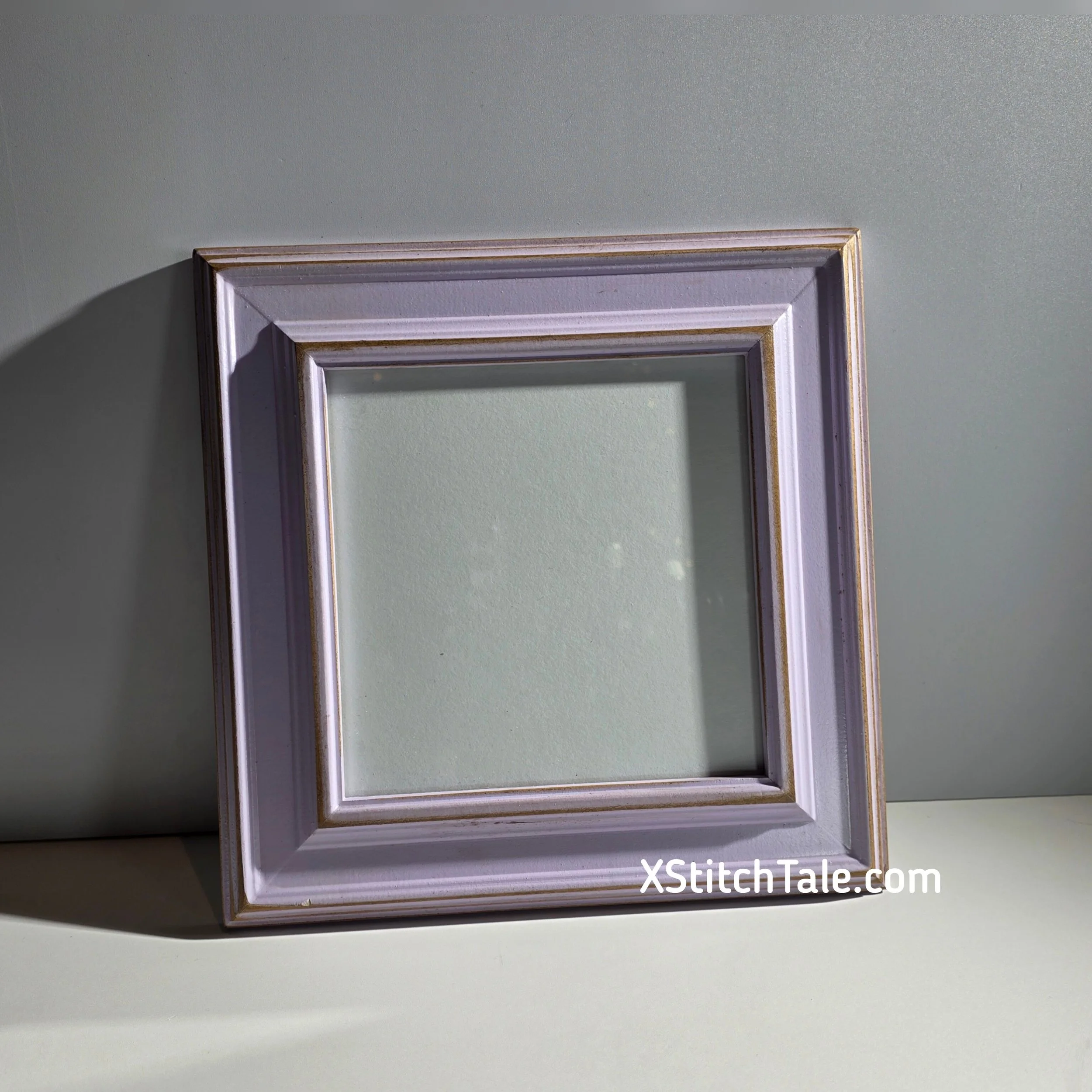 Signed & Numbered - 6x6" Wood Frame in 1.75" Diplomat Style - Vintage Lilac