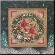 Mill Hill Cross Stitch Kit Cardinal Wreath MHCB223