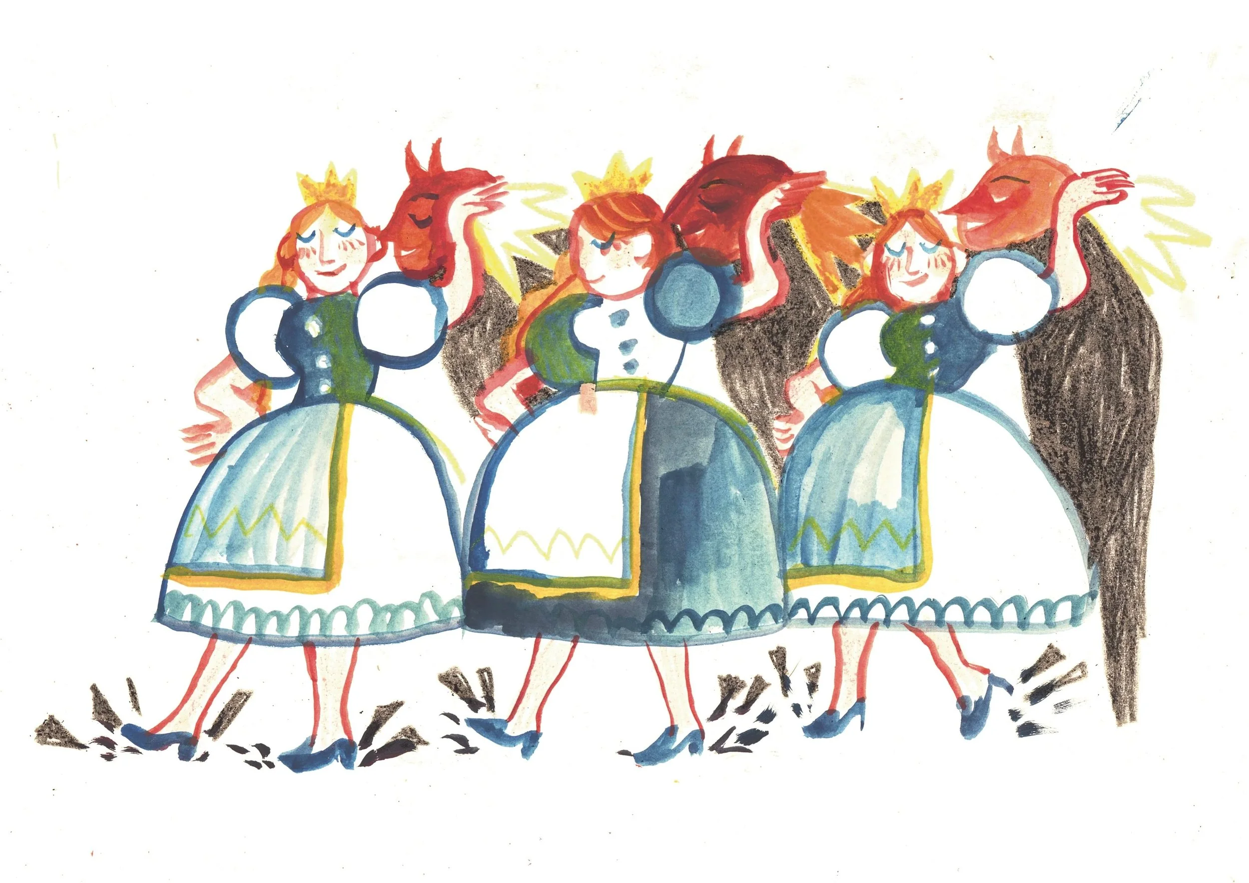 The Slipper-Tearing Princesses