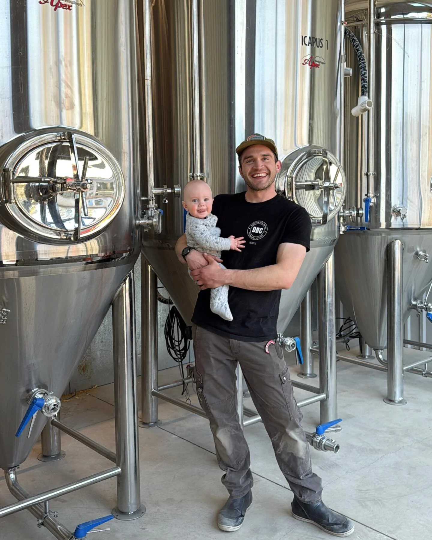 Brewery kid in the making! Getting this place set up takes a lot of work, and it&rsquo;s made all the more enjoyable by visits from this cute little face.