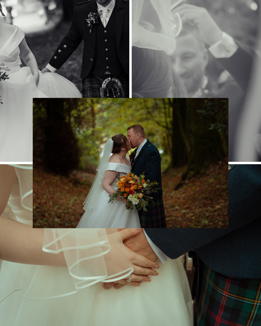 intimate Autumn Wedding and Engagement at Fairy Hill 