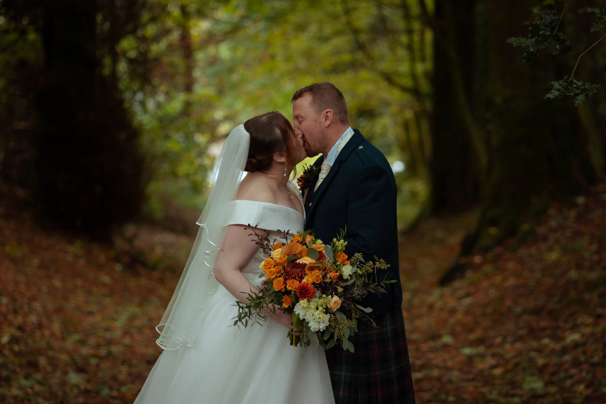 intimate Autumn Wedding and Engagement at Fairy Hill 