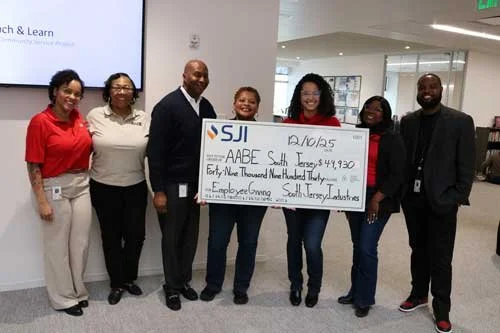 SJI Donates $49,000 to the South Jersey Chapter of the American Association of Blacks in Energy