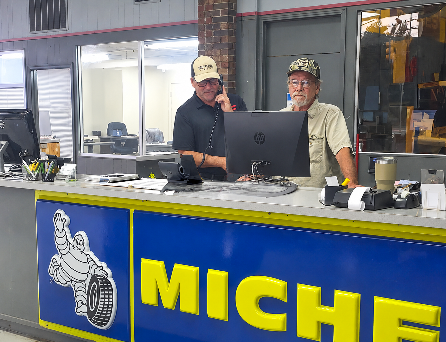 King Tire Company Mineral Wells Paris TN counter staff