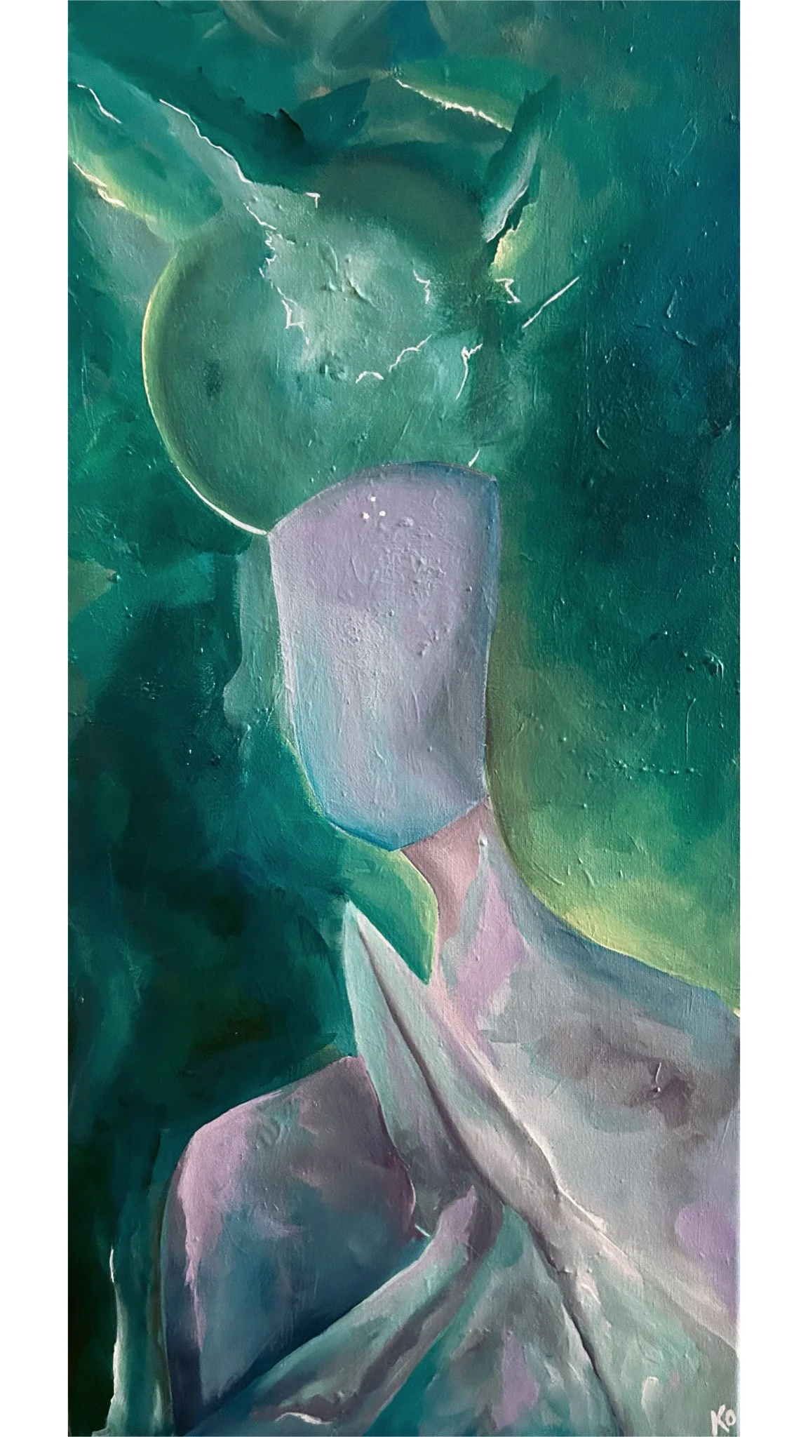 "I Think, Therefore I Am" (Acrylic on Canvas)