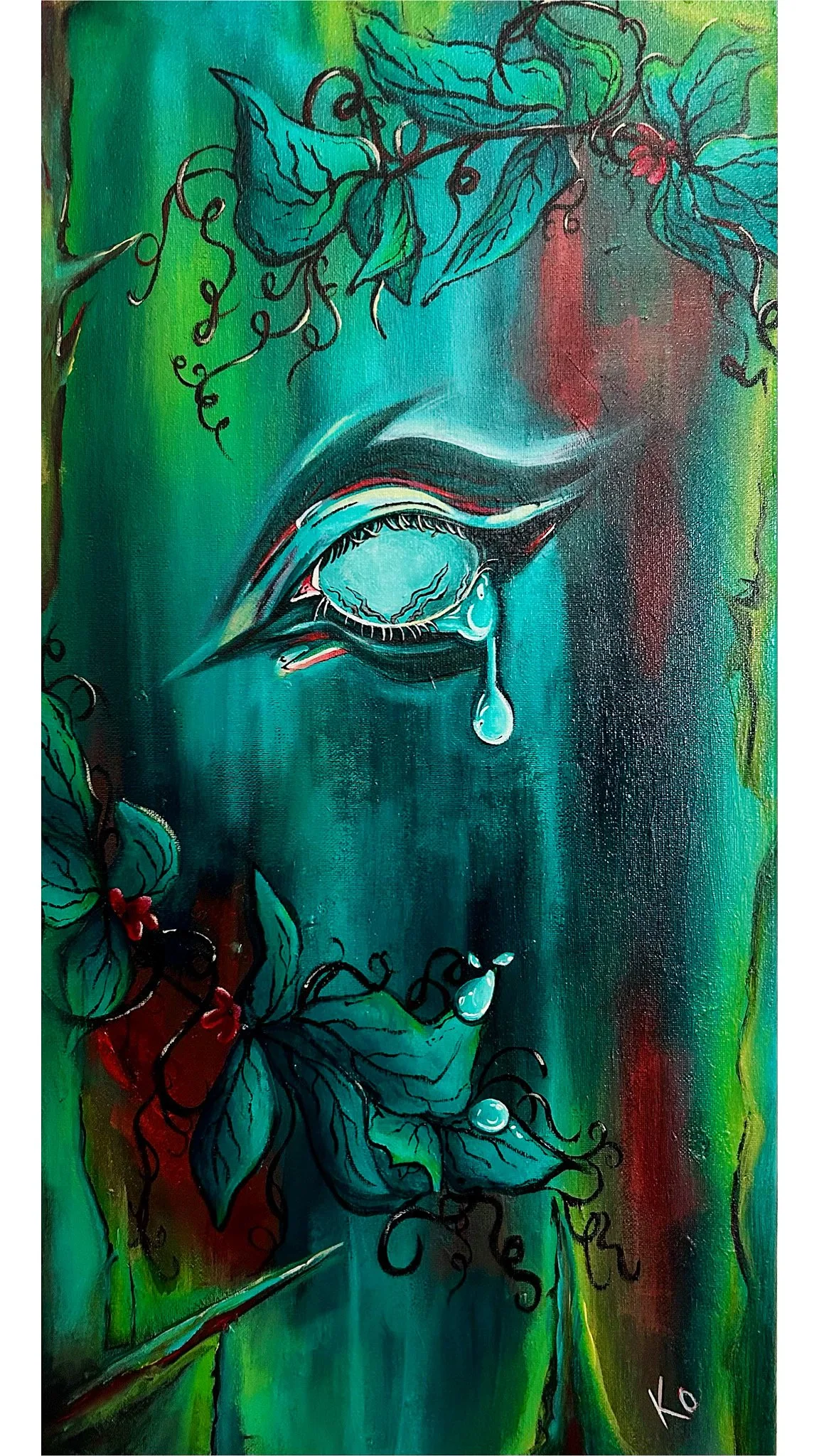 "Psalm 62:8" (Acrylic on Canvas)