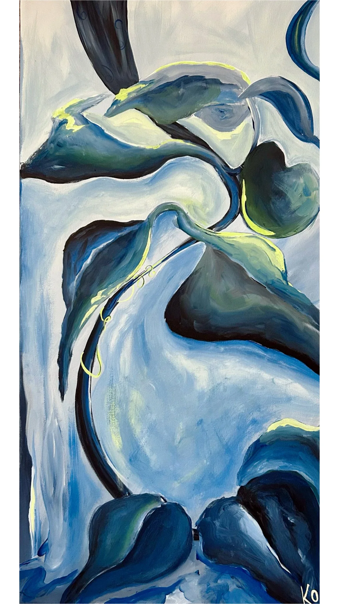 "Light Beneath My Shadows" (Acrylic on Canvas)