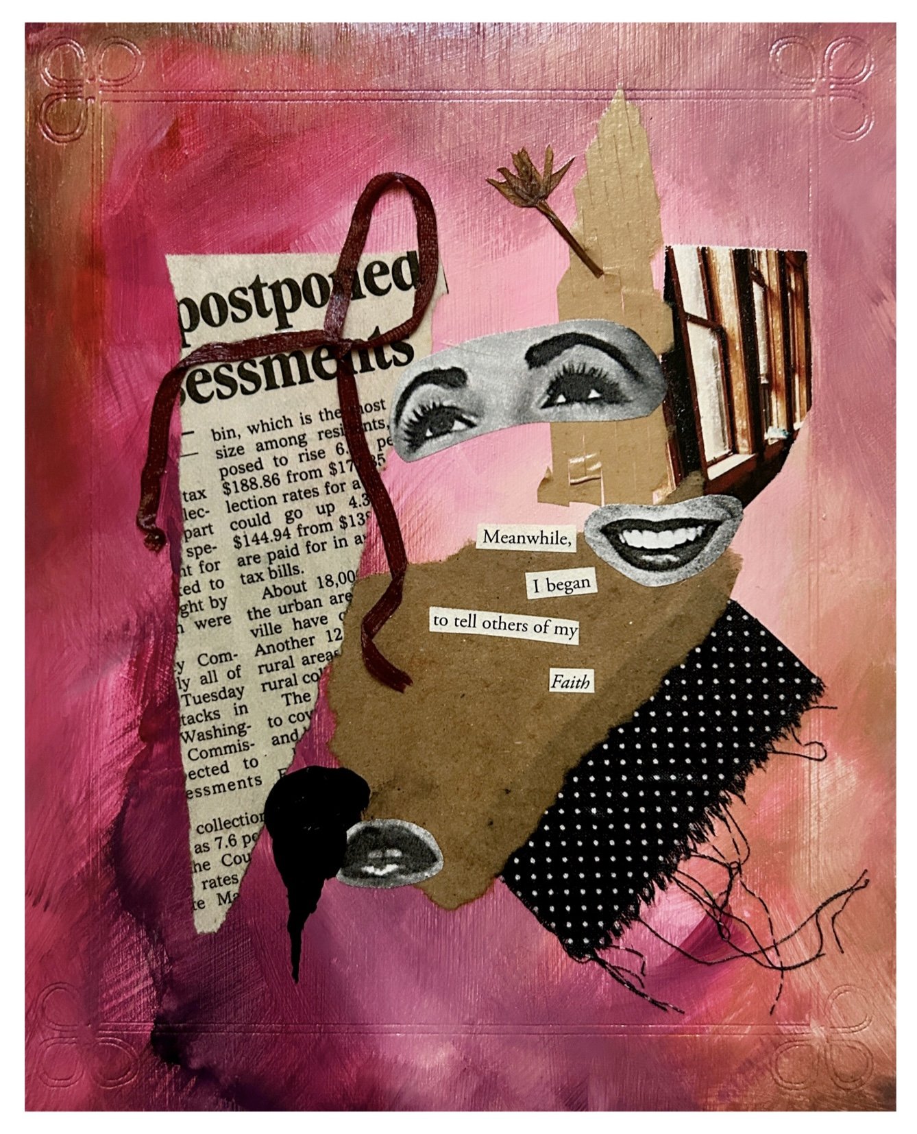 "Her Story" (Mixed Media on Wood)