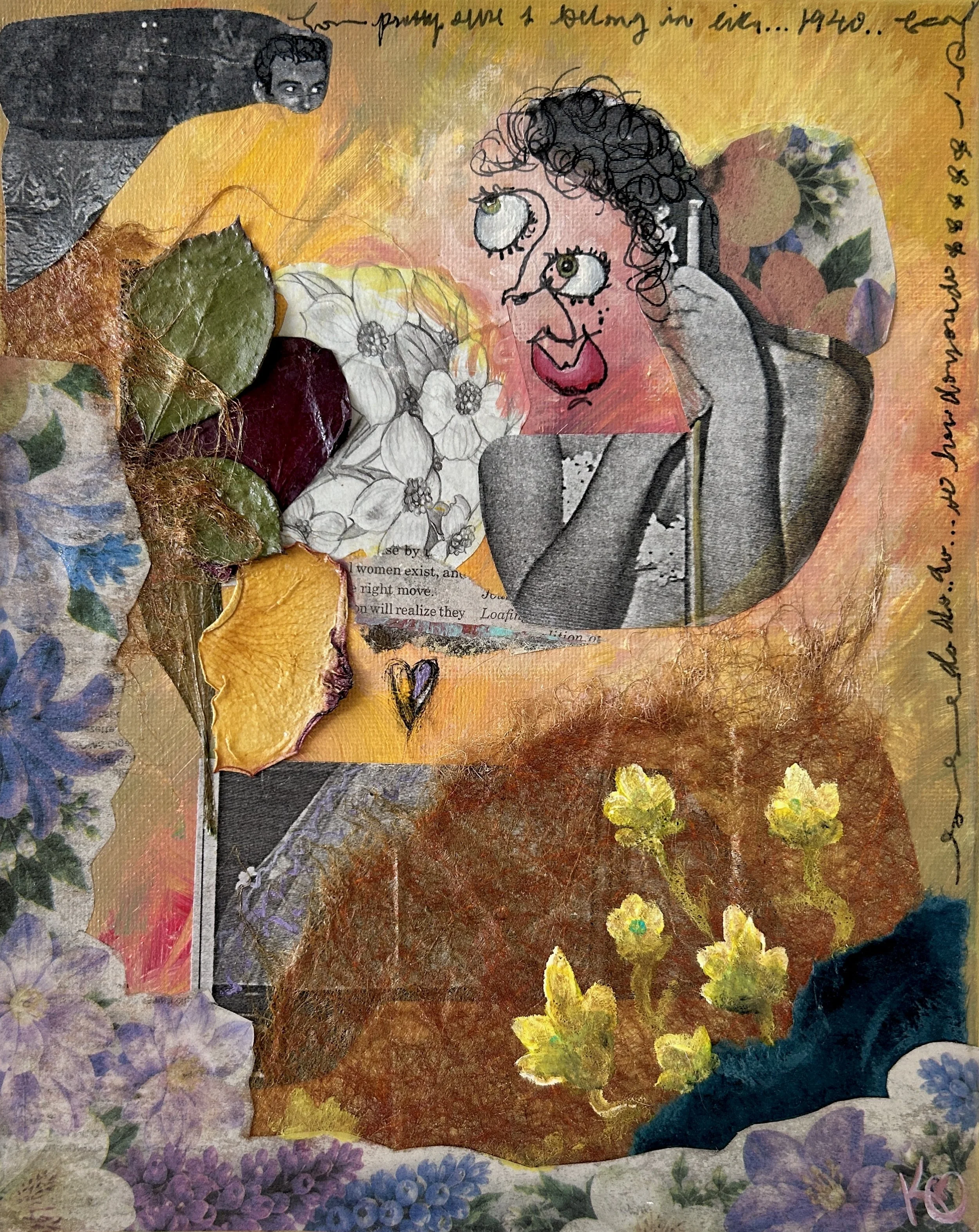 "So She Wondered..." (Mixed Media on Canvas)
