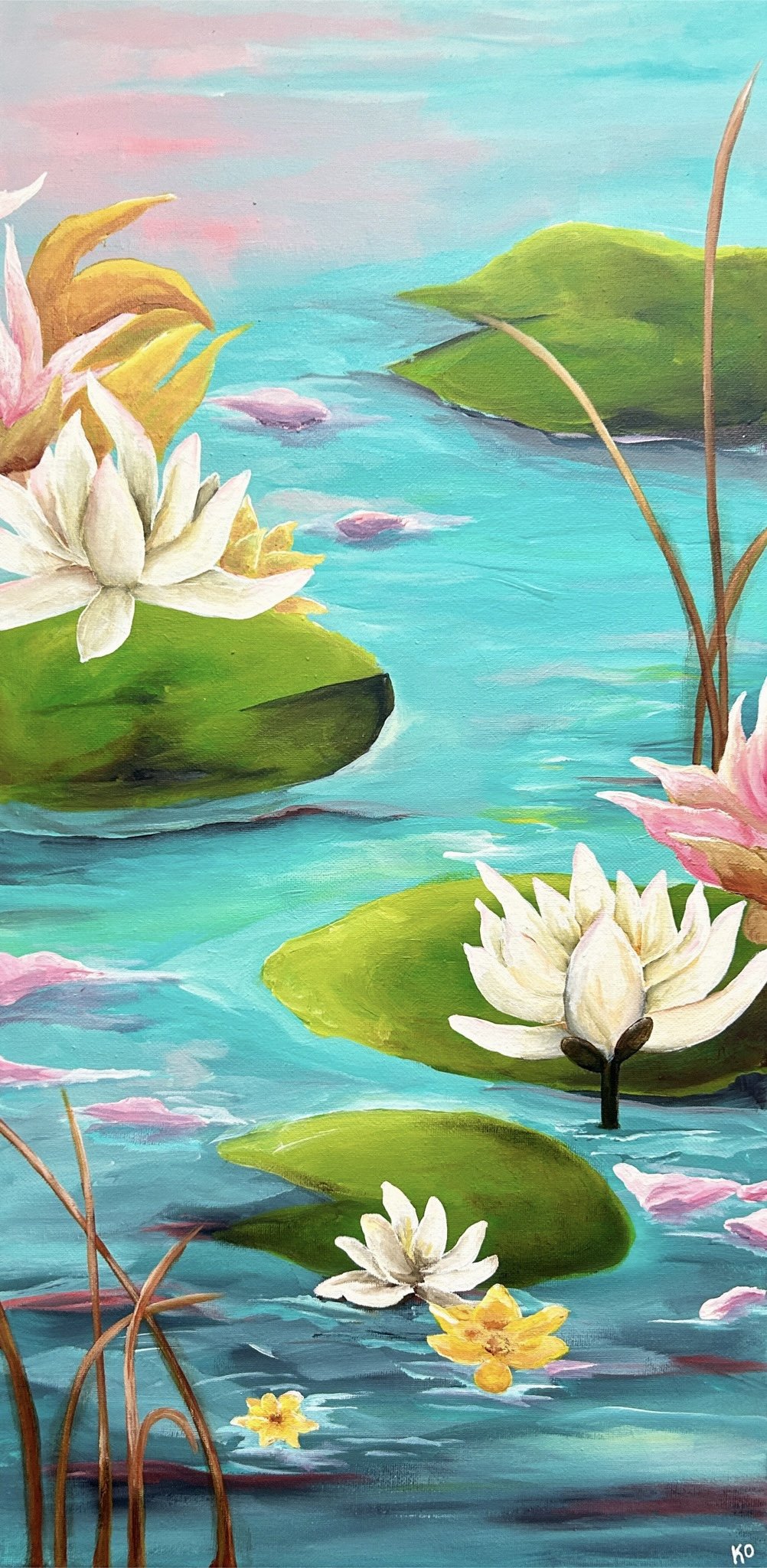 "God's Kisses" (Acrylic on Canvas)