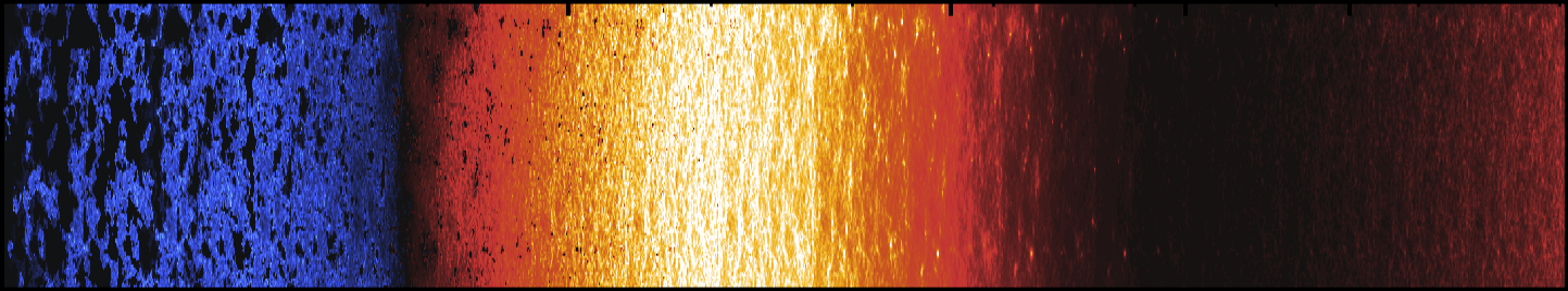 Färgglad digital konst med blå, gul, orange, röd och svart gradient