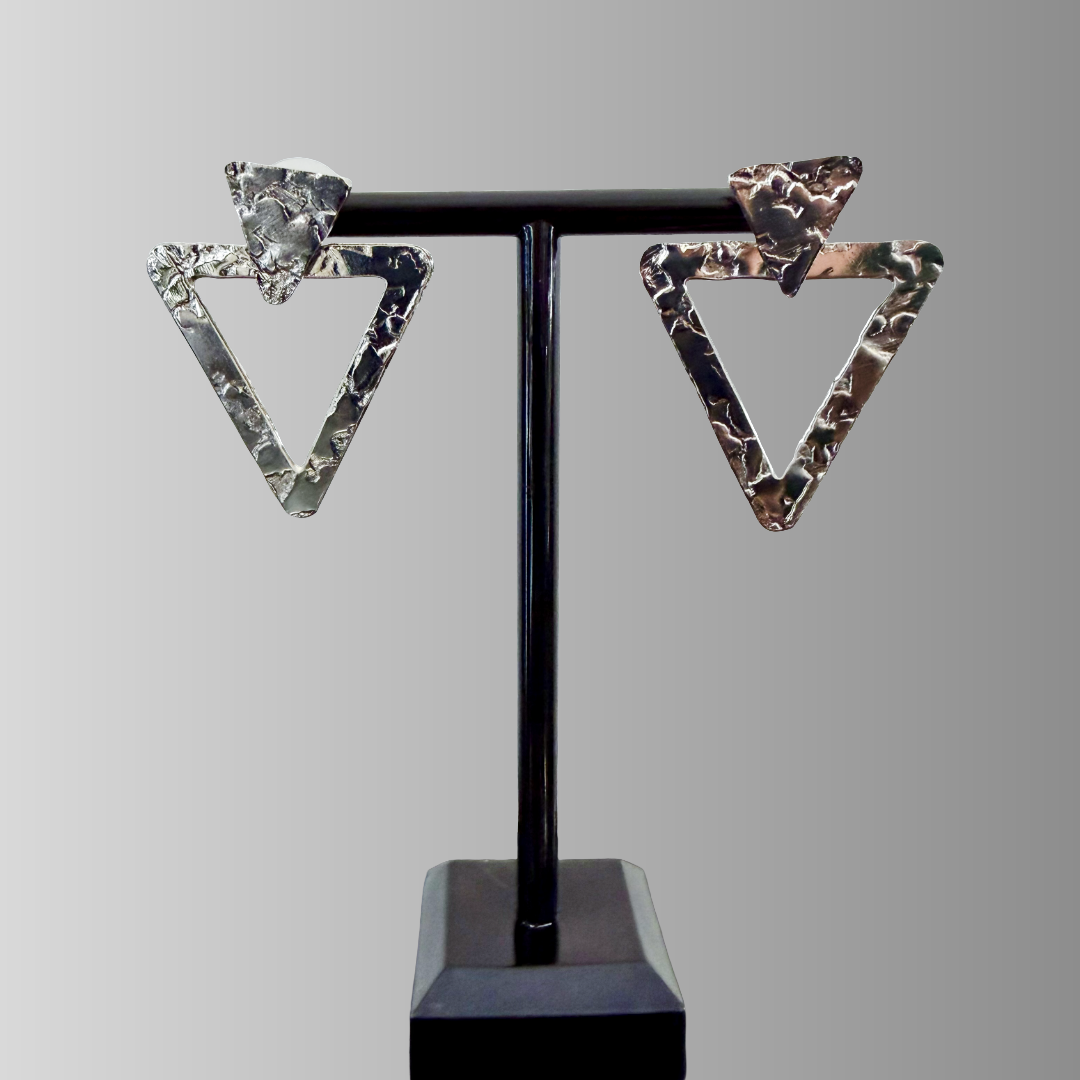 Silver Triangle Jacket studs
