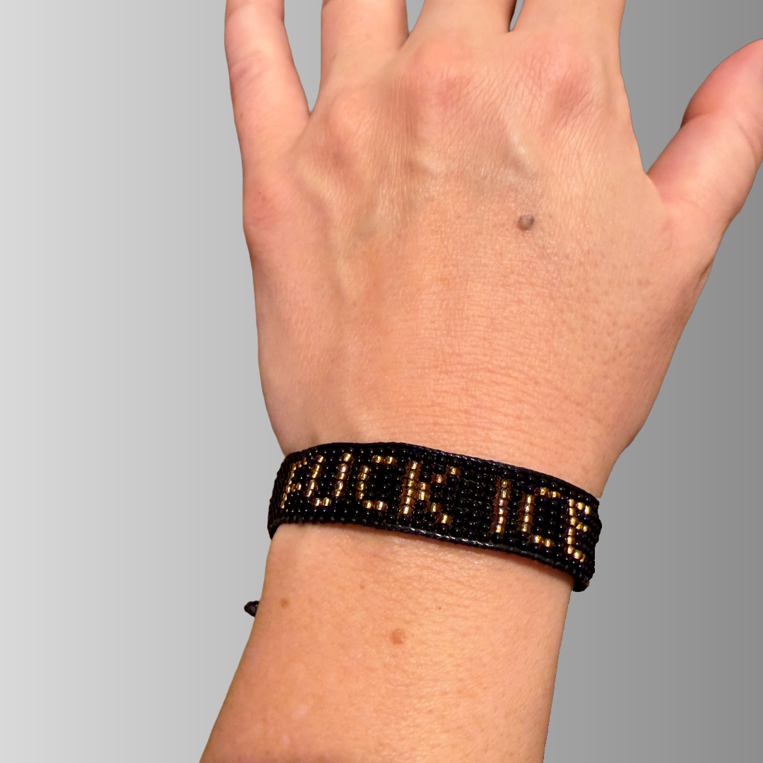 Beaded Loom Bracelet – FUCK ICE