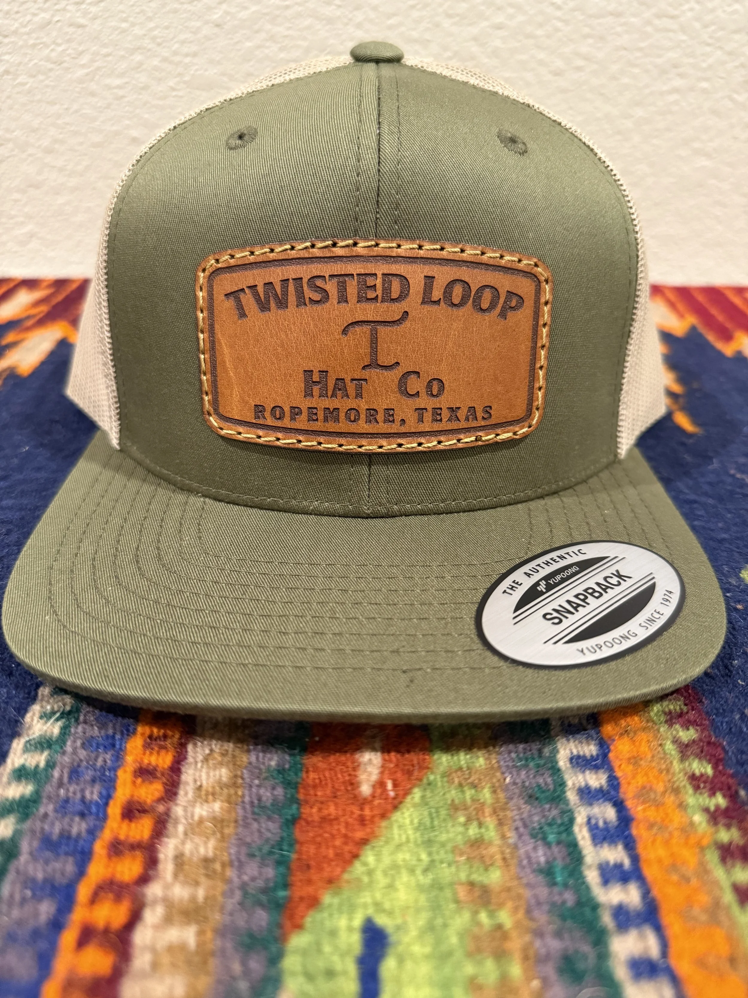 Twisted Loop Heritage Leather Patch Cap