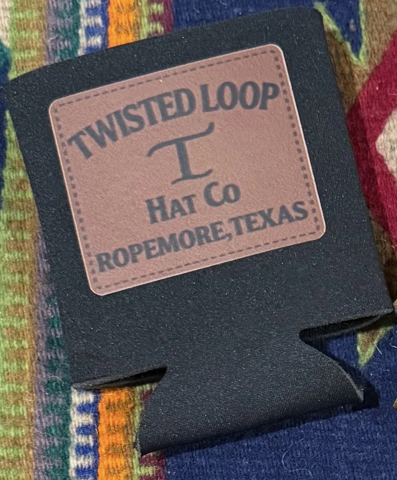 Twisted Loop Koozie - Black or Olive