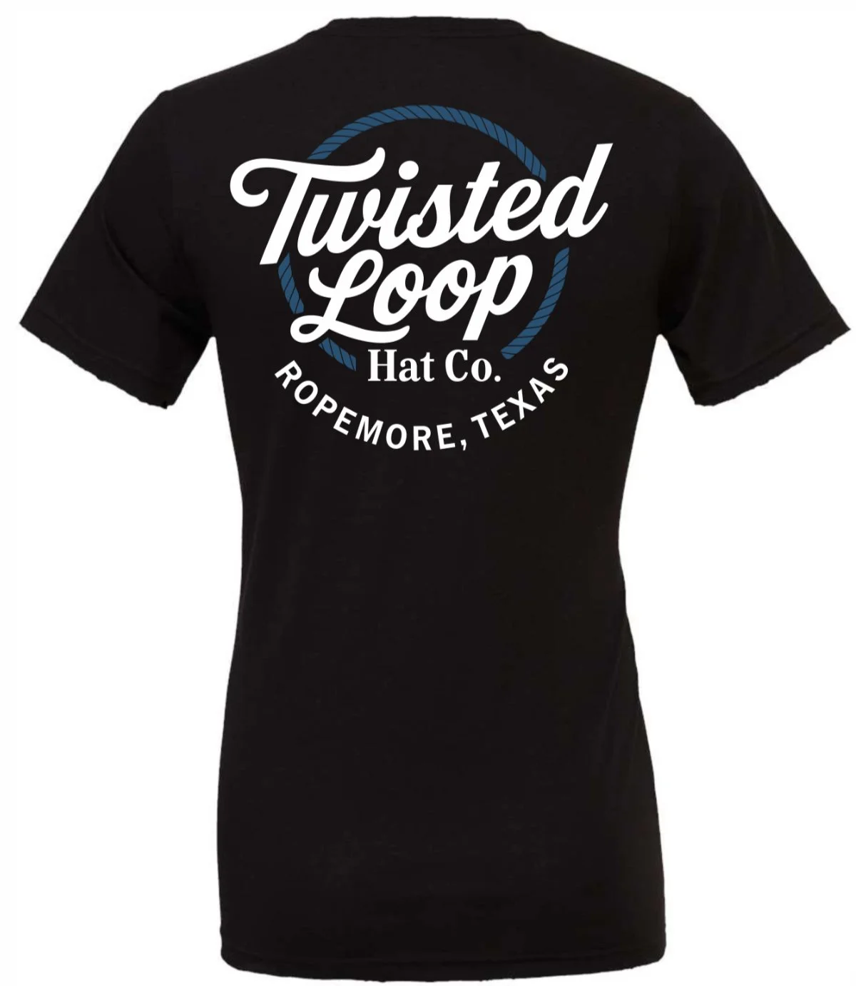Twisted Loop Hat Co.™ Tee – Ropemore, Texas – Black