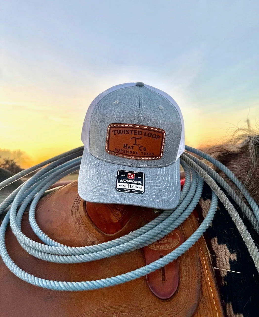 The Twisted Loop Heritage Leather Patch Cap