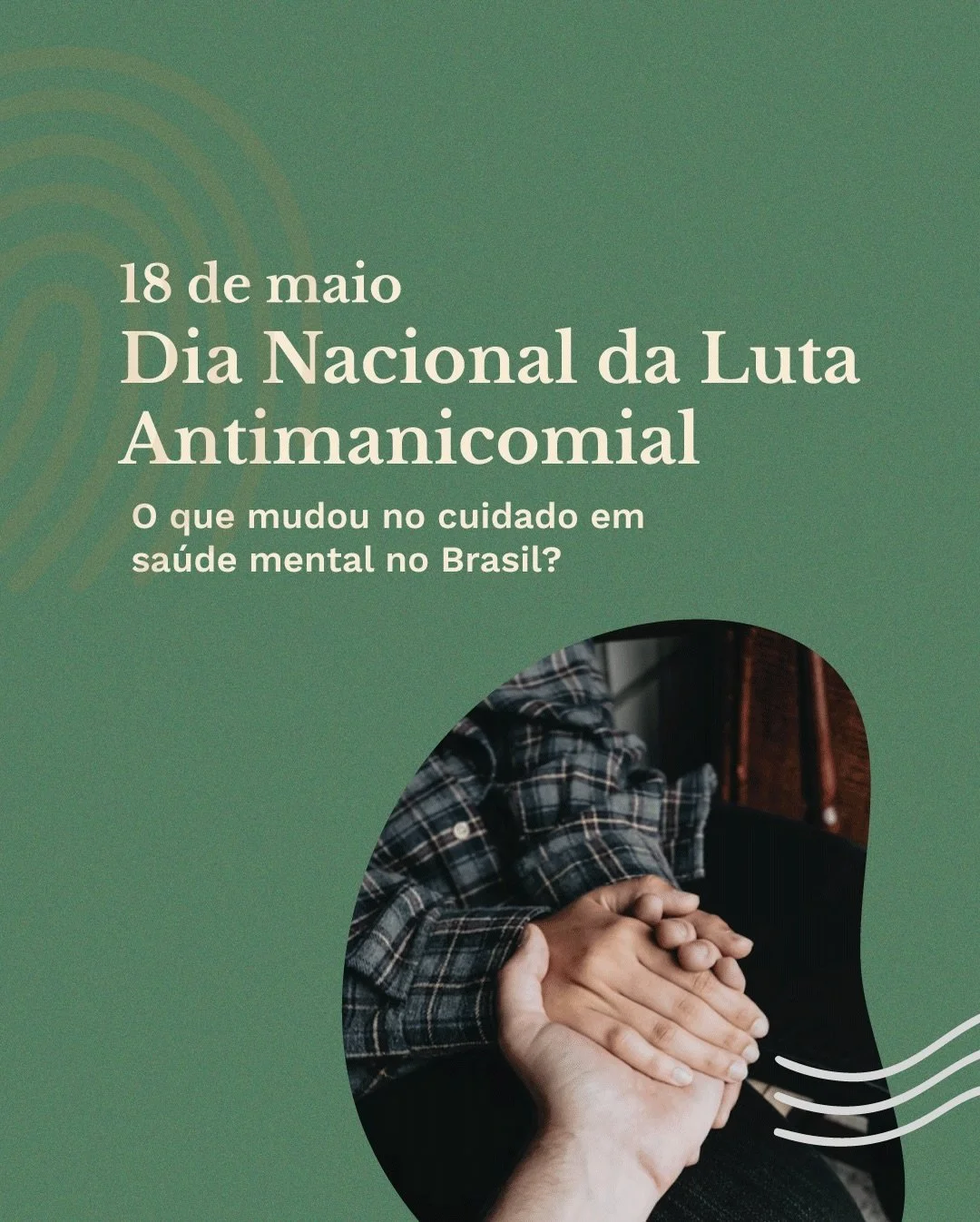 Dia Nacional da Luta Antimanicomial.

Data importante que celebra uma mudan&ccedil;a fundamental no cuidado da sa&uacute;de mental no Brasil. 

Uma grande mobiliza&ccedil;&atilde;o de trabalhadores da sa&uacute;de, usu&aacute;rios dos servi&ccedil;os