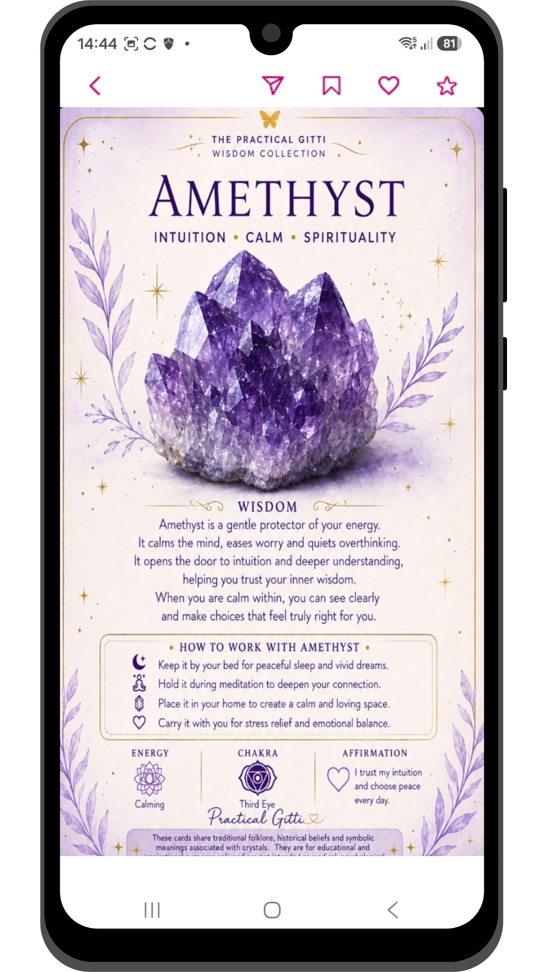 pratical gitti app crystals